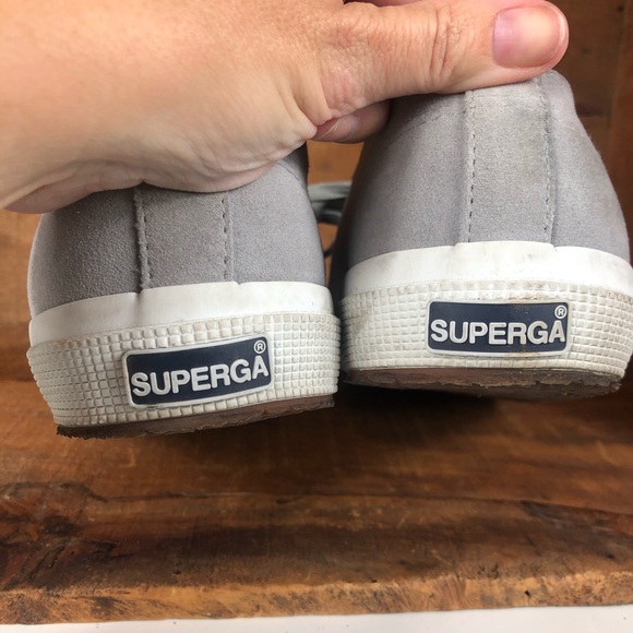 🔥Superga | Gray Suede Lace Up Sneakers - Picture 6 of 6